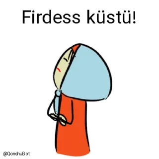 😒 emoji Firdess @Qonshubot Telegram sticker 13 of 31