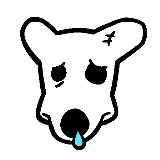 😢 emoji DOGS IN COLOUR @dogs_community Telegram sticker 12 of 12