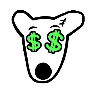 🤑 emoji DOGS IN COLOUR @dogs_community Telegram sticker 8 of 12