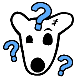 🤔 emoji DOGS IN COLOUR @dogs_community Telegram sticker 5 of 12