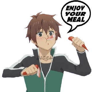 🍜 emoji @STIKERFORALL 🏴󠁧󠁢󠁥󠁮󠁧󠁿🇺🇸KONOSUBA Telegram sticker 21 of 75