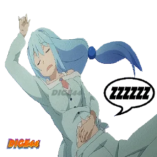 😴 emoji @STIKERFORALL 🇪🇸KONOSUBA Telegram sticker 12 of 75
