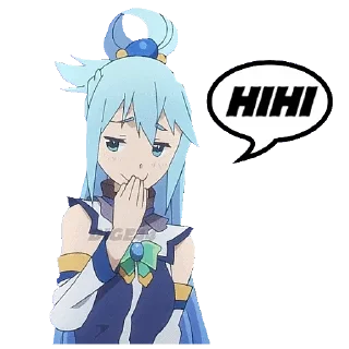 Sticker from @STIKERFORALL 🏴󠁧󠁢󠁥󠁮󠁧󠁿AQUA - KONOSUBA