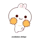 💃 emoji Happy bunny • @linkdoni_enfejar Telegram sticker 16 of 24