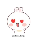 😍 emoji Happy bunny • @linkdoni_enfejar Telegram sticker 15 of 24