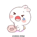 😢 emoji Happy bunny • @linkdoni_enfejar Telegram sticker 14 of 24