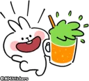 🍹 emoji @MHStickers Spoiled Rabbit Summer Telegram sticker 6 of 41