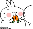 😅 emoji @MHStickers Spoiled Rabbit Plump Telegram sticker 23 of 41