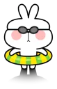 😎 emoji Spoiled Rabbit Summer Telegram sticker 16 of 40