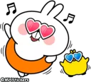 😍 emoji @MHStickers Spoiled Rabbit Plump Telegram sticker 7 of 41