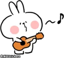 🎸 emoji @MHStickers Spoiled Rabbit Summer Telegram sticker 11 of 41