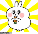 😌 emoji @MHStickers Spoiled Rabbit Plump Telegram sticker 18 of 41