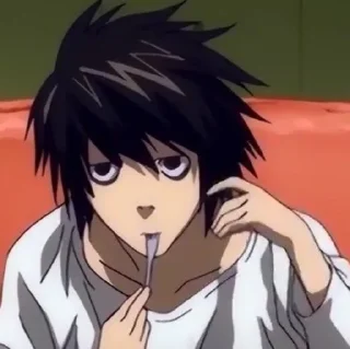 🙄 emoji L death note Telegram sticker 8 of 13