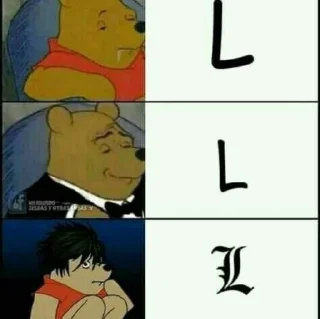 🐻 emoji L death note Telegram sticker 10 of 13