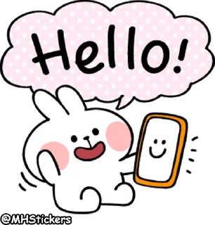 Sticker from @MHStickers Spoiled Rabbit Kind Words