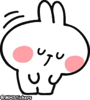 😞 emoji @MHStickers Spoiled Rabbit Doodles Emoji Telegram sticker 10 of 41