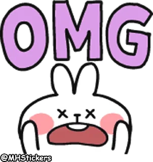 😵 emoji @MHStickers Spoiled Rabbit Doodles Emoji Telegram sticker 13 of 41