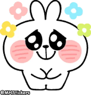😇 emoji @MHStickers Spoiled Rabbit Emoji 2 Telegram sticker 14 of 41