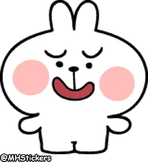 🤨 emoji @MHStickers Spoiled Rabbit Emoji 2 Telegram sticker 17 of 41