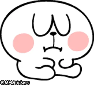 😞 emoji @MHStickers Spoiled Rabbit Emoji 2 Telegram sticker 24 of 41