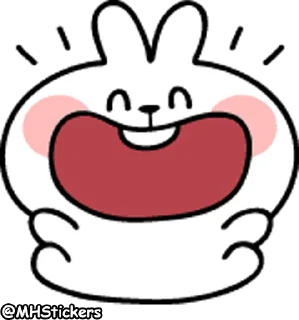 😂 emoji @MHStickers Spoiled Rabbit Emoji 2 Telegram sticker 7 of 41