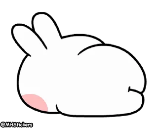 Sticker from @MHStickers Spoiled Rabbit Feelings Animation