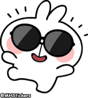 😎 emoji @MHStickers Spoiled Rabbit Emoji 2 Telegram sticker 20 of 41