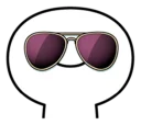 😎 emoji Spoiled Rabbit Smile Person Face Telegram sticker 14 of 41