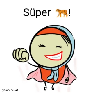 😎 emoji 🐅 @Qonshubot Telegram sticker 6 of 31