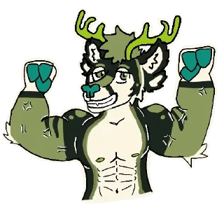 💪 emoji AxeT sausage Telegram sticker 18 of 21