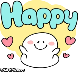 💕 emoji @MHStickers Spoiled Rabbit Smile Person Kind Words Telegram sticker 22 of 41