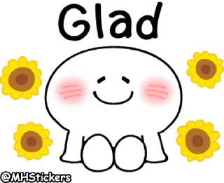 🥰 emoji @MHStickers Spoiled Rabbit Smile Person Kind Words Telegram sticker 21 of 41