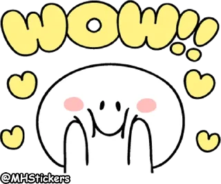 😍 emoji @MHStickers Spoiled Rabbit Smile Person Kind Words Telegram sticker 23 of 41