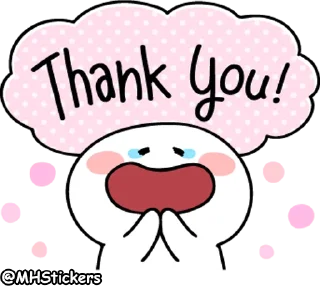 🙏 emoji @MHStickers Spoiled Rabbit Smile Person Kind Words Telegram sticker 13 of 41