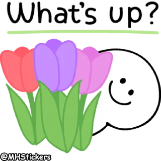 Sticker from @MHStickers Spoiled Rabbit Smile Person Kind Words
