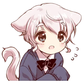 😓 emoji Neko boy @StickersPackRobot Telegram sticker 19 of 40