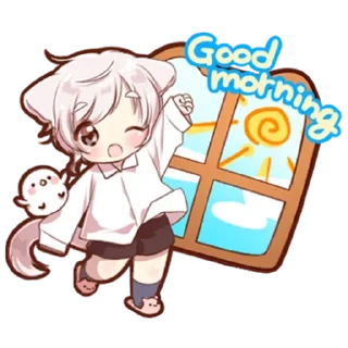 ✋ emoji Neko boy @StickersPackRobot Telegram sticker 5 of 40
