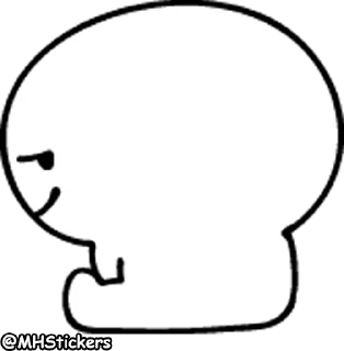 😒 emoji @MHStickers Spoiled Rabbit Smile Person Emoji 2 Telegram sticker 24 of 41