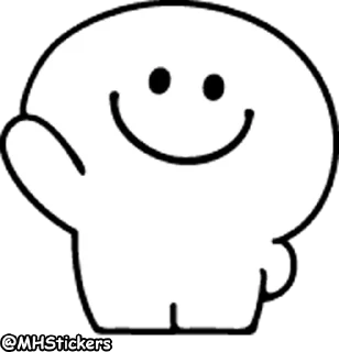Sticker from @MHStickers Spoiled Rabbit Smile Person Emoji 2