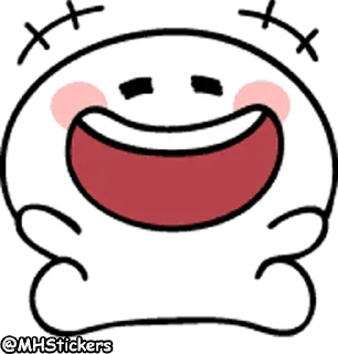😂 emoji @MHStickers Spoiled Rabbit Smile Person Emoji 2 Telegram sticker 5 of 41
