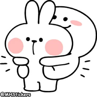 🤗 emoji @MHStickers Spoiled Rabbit Smile Person 3 Telegram sticker 20 of 41