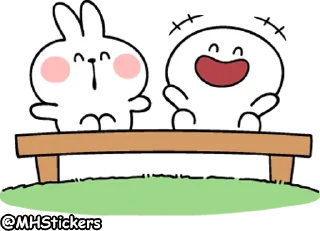 😂 emoji @MHStickers Spoiled Rabbit Smile Person 3 Telegram sticker 11 of 41