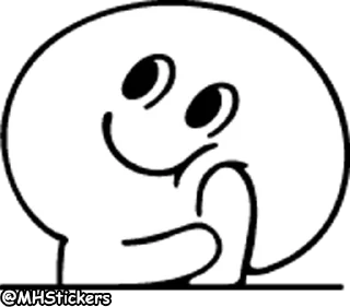 🤔 emoji @MHStickers Spoiled Rabbit Smile Person Emoji 2 Telegram sticker 17 of 41