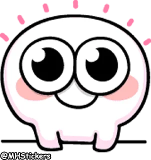 😳 emoji @MHStickers Spoiled Rabbit Smile Person Emoji 2 Telegram sticker 12 of 41