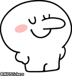 🤥 emoji @MHStickers Spoiled Rabbit Smile Person Emoji 2 Telegram sticker 19 of 41
