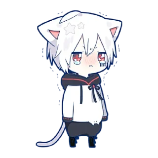 😢 emoji Мафу-тян @StickersPackRobot Telegram sticker 10 of 40
