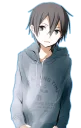 😄 emoji Kirito For @black_swordman (By Mary Scarlet) Telegram sticker 15 of 30