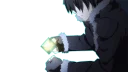 😞 emoji Kirito For @black_swordman (By Mary Scarlet) Telegram sticker 5 of 30