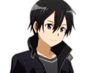 🙂 emoji Kirito For @black_swordman (By Mary Scarlet) Telegram sticker 13 of 30