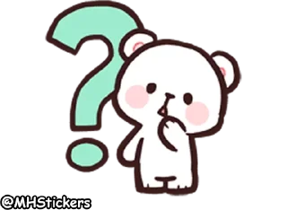 🤔 emoji @MHStickers Bears in Love Emoji 1 Telegram sticker 12 of 42